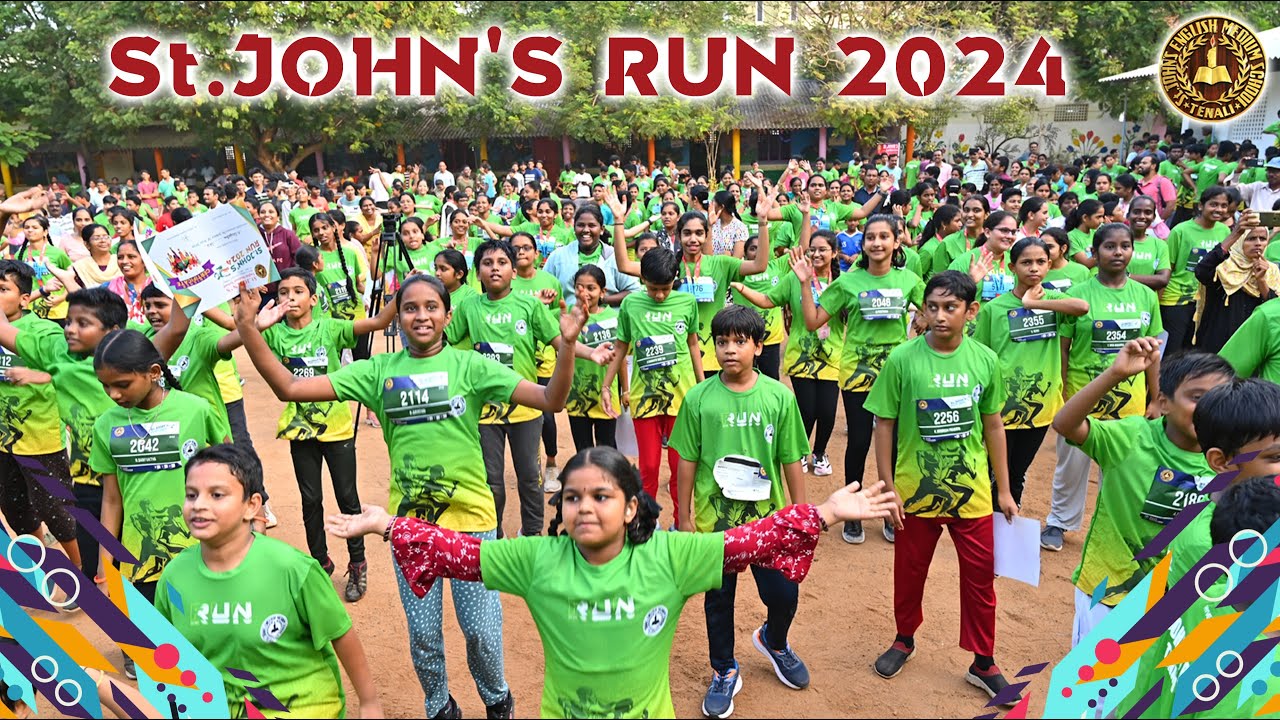 #StJohnsRUN #2024 #2K 5K 10K #Students #Parents #teachers #Surajmohan#anniearunalatha #stjohnstenali
