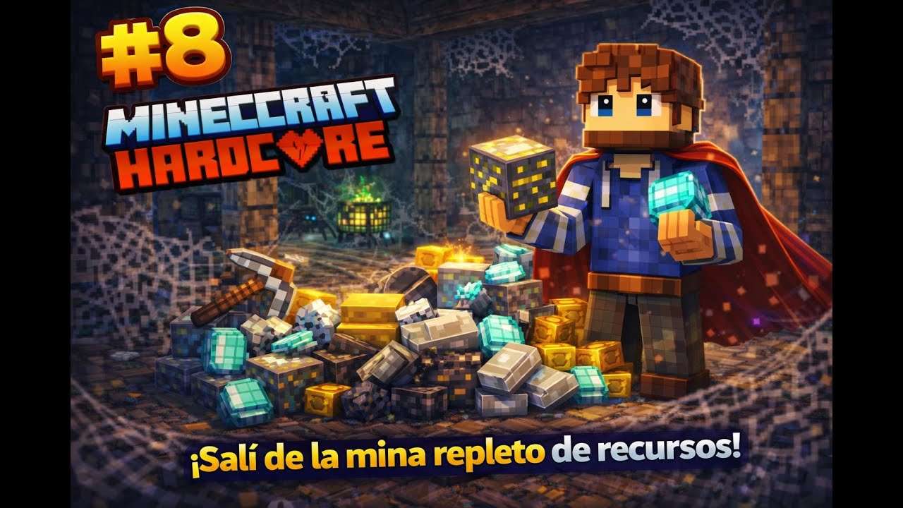 TESORO en la MINA! | Minecraft Hardcore | #8