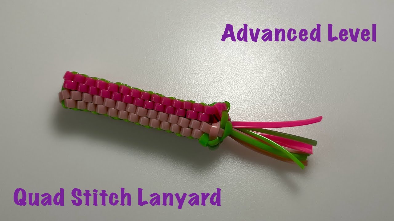 How to Make the Quad Stitch Lanyard | littlechungussss