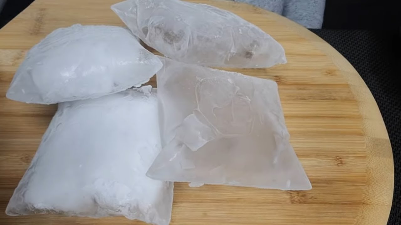 ICE PILLOWS | HOLLOW & STUFFED | COLLAB W/ @hersheeatsiceasmr8978 #iceeating #asmr #asmrice