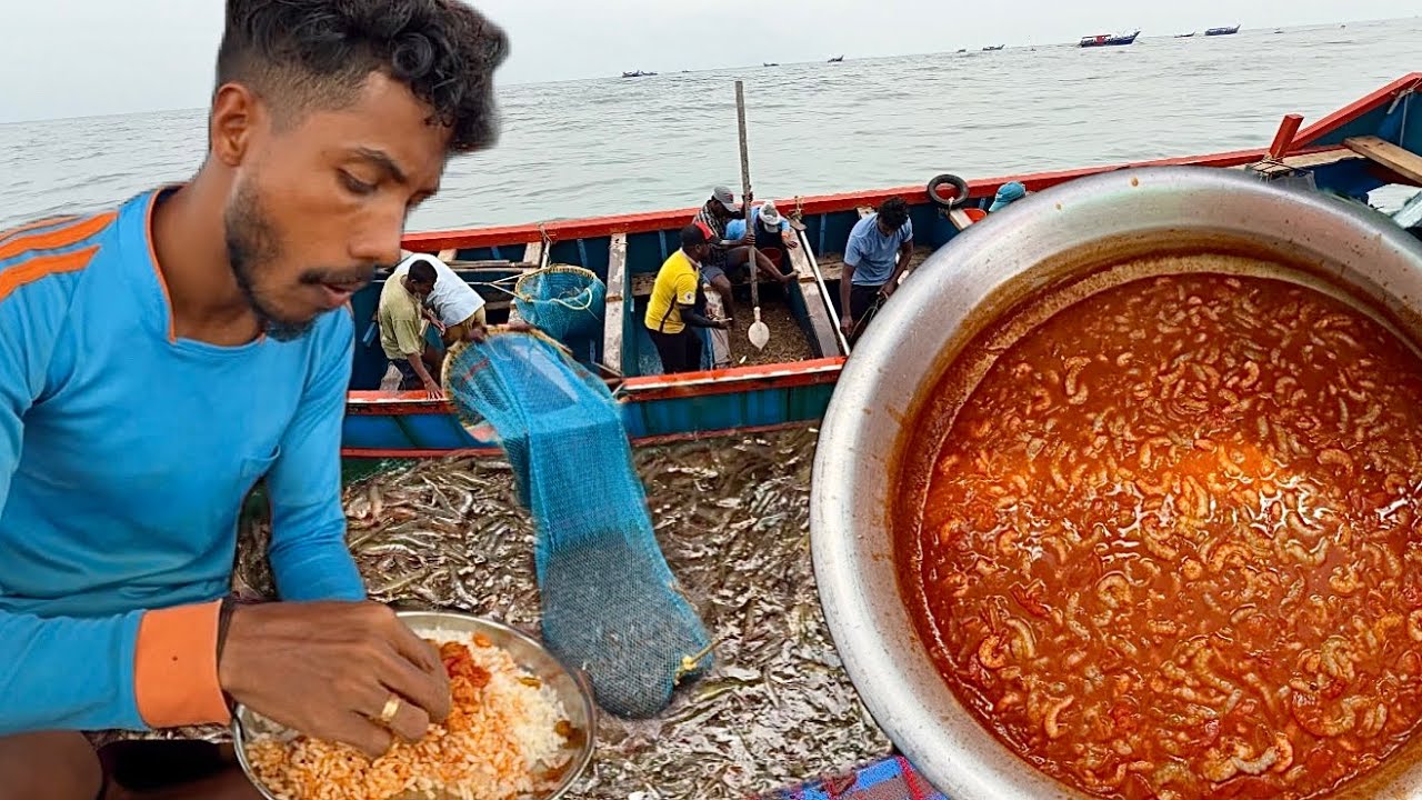 AMAZING FISHING! We Caught Tons Of Prawns 🦐 In Single Day & Tasty Prawn Curry 🤤