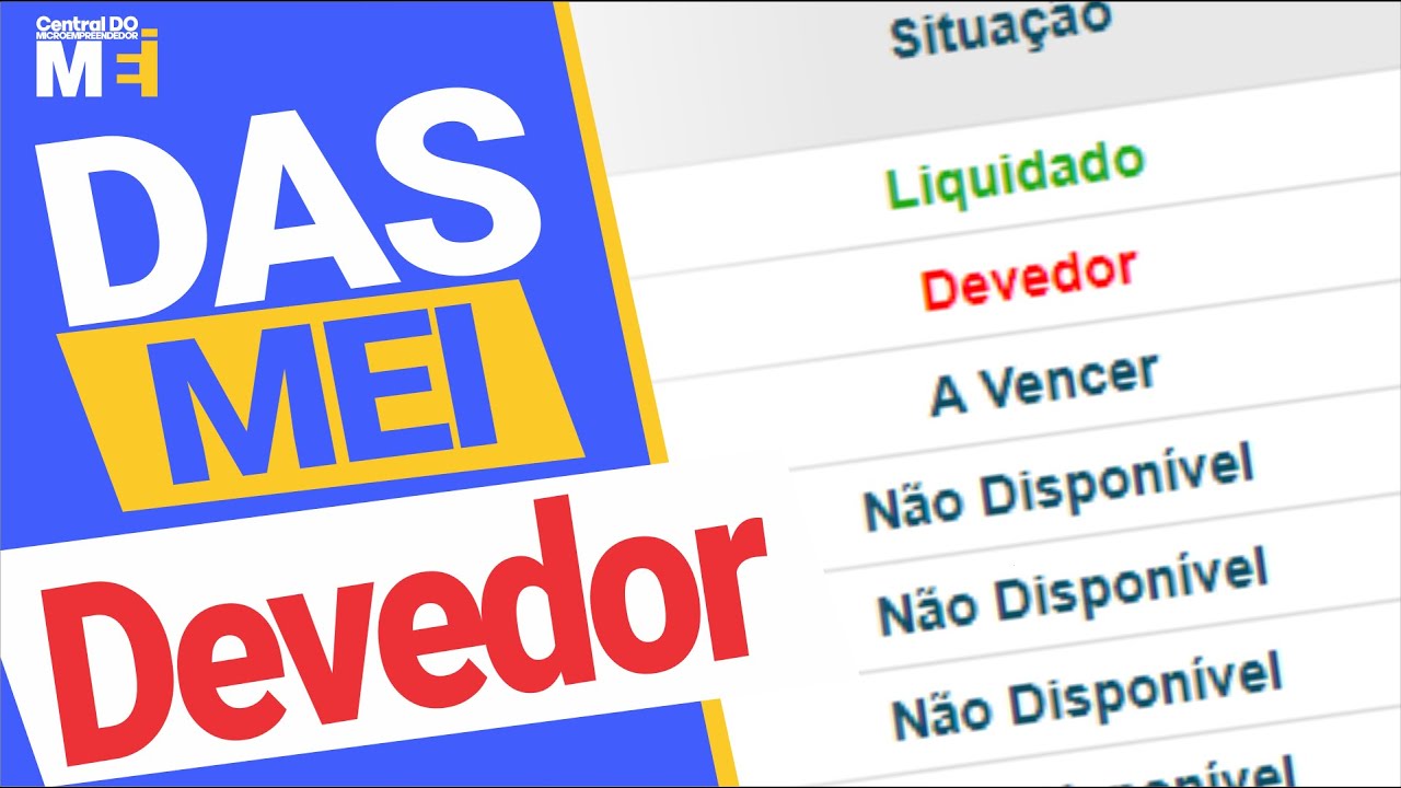 COMO CORRIGIR O DAS MEI QUE APARECE DEVEDOR?