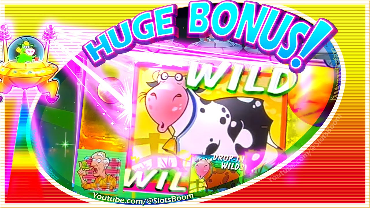 HUGE BONUS!!! WILDS!! INVADERS ATTACK FROM THE PLANET MOOLAH SLOTS at CASINO