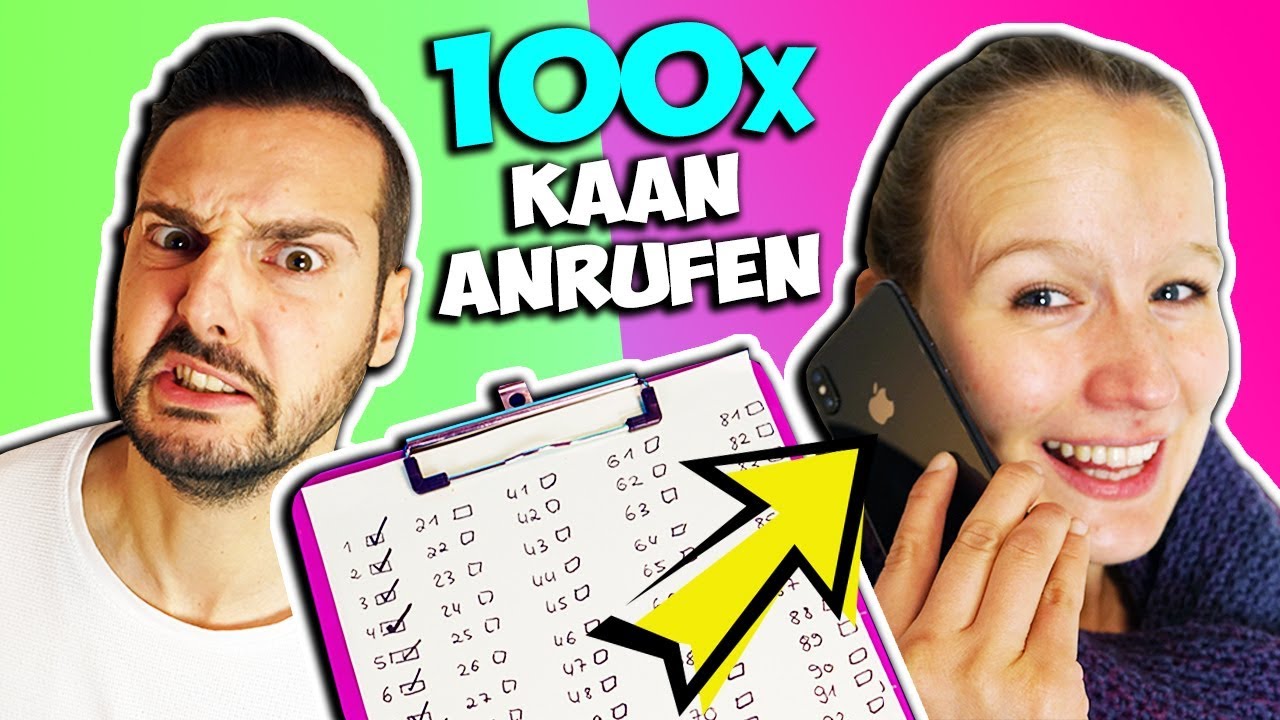 100 MAL KAAN ANRUFEN Challenge Kathi will den ganzen Tag Kaan nerven! 24 Stunden Telefon Prank?