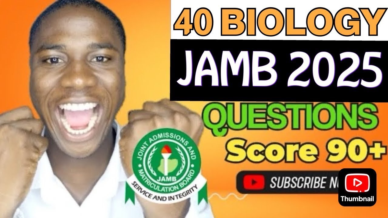 40 JAMB 2026 Biology Likely Questions Revealed(Score 90+ in Your JAMB Biology)