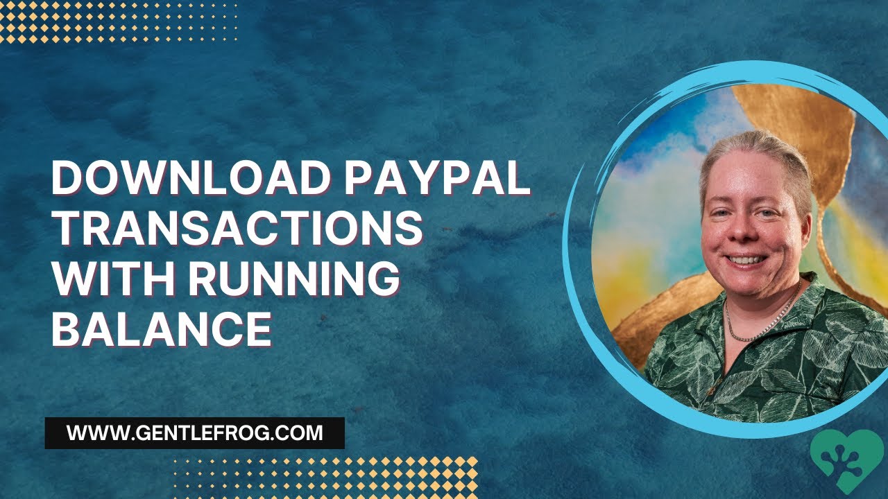 Как загрузить данные о транзакциях PayPal с текущим балансом