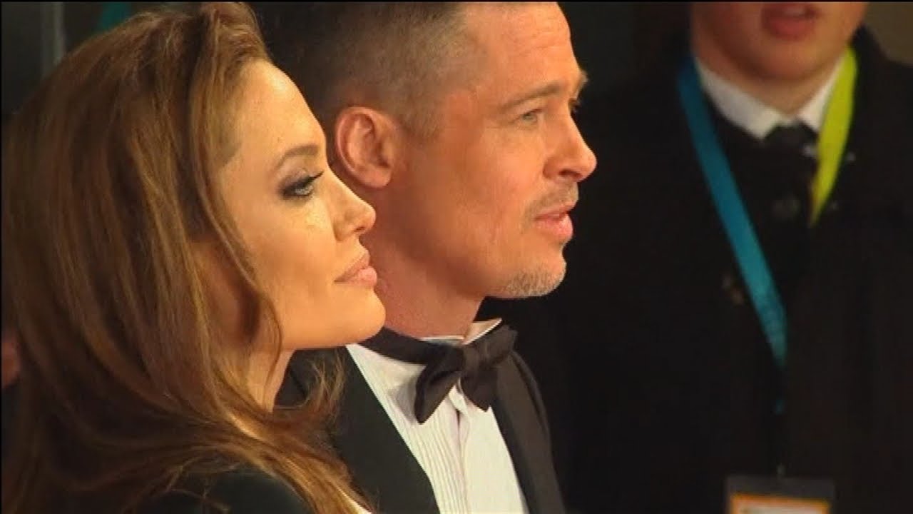BAFTAs 2014: Brad Pitt and Angelina Jolie in matching tuxedos on the red carpet