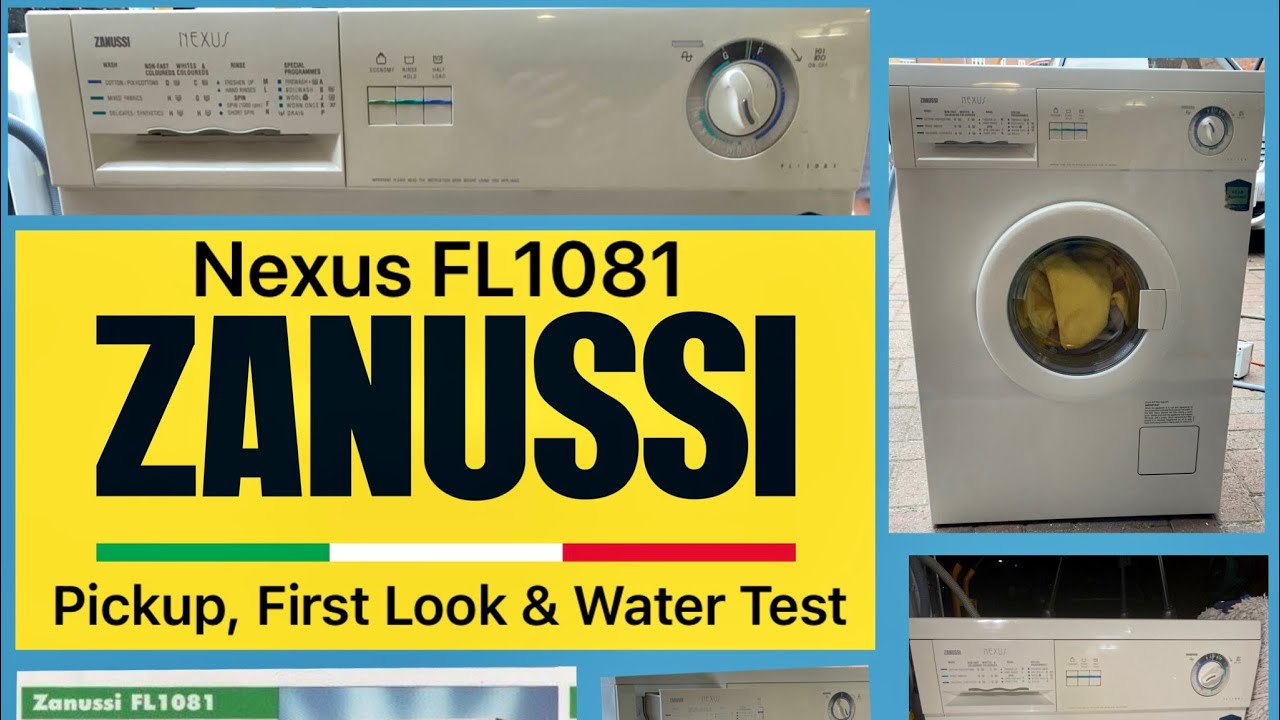 Vintage Zanussi Nexus FL1081, Pickup, First Look & Water Test @servisslimline