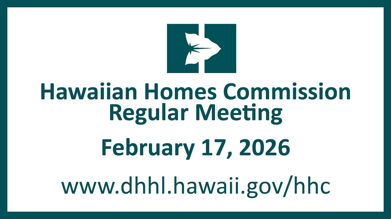 Hawaiian Homes Commission Regular Meeting - January 21, 2026