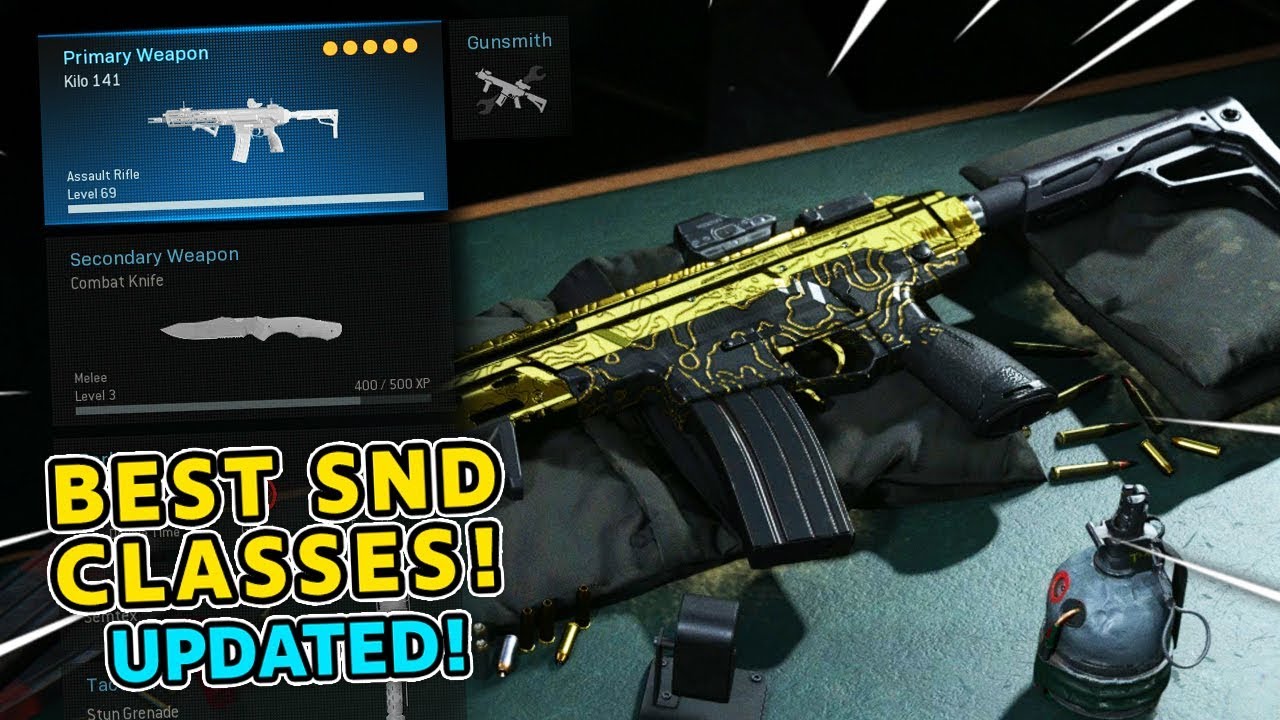 Modern Warfare Best SnD Classes & Settings UPDATED! (MW Search and Destroy Class Setup Guide)