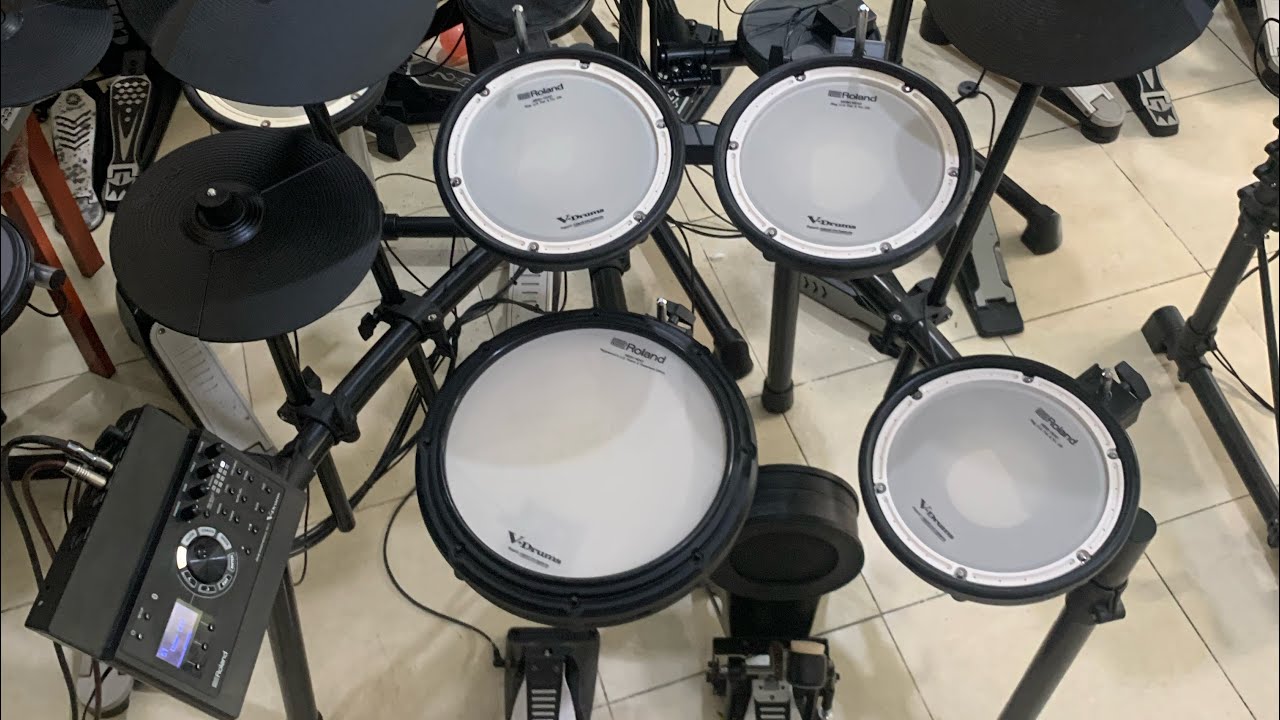 Bộ trống điện tử Roland TD-17KV cao cấp • Mặt pad lưới, siêu lớn,•