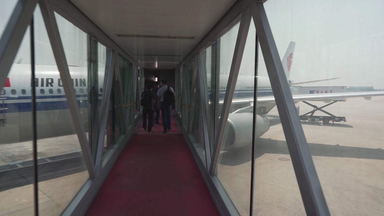 China, Beijing Capital International Airport, boarding Air China flight to Stockholm