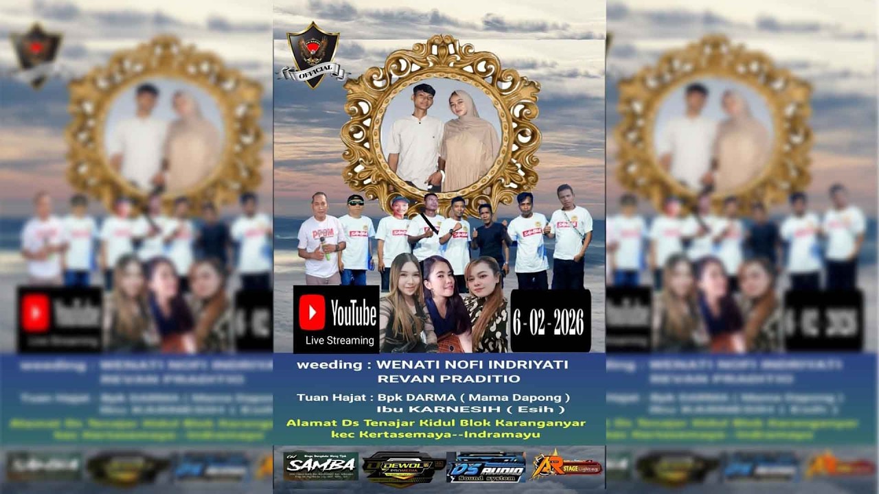 Live🤞OM SAMBA🤞Bpk.DARMA-Ibu KARNESIH Tenajar Kidul Karanganyar-Kertasemaya-Im 06/02/2026Malam