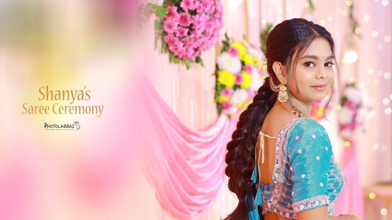 Shanya's Saree Ceremony Cinematic Video || Warangal || Photolabbai