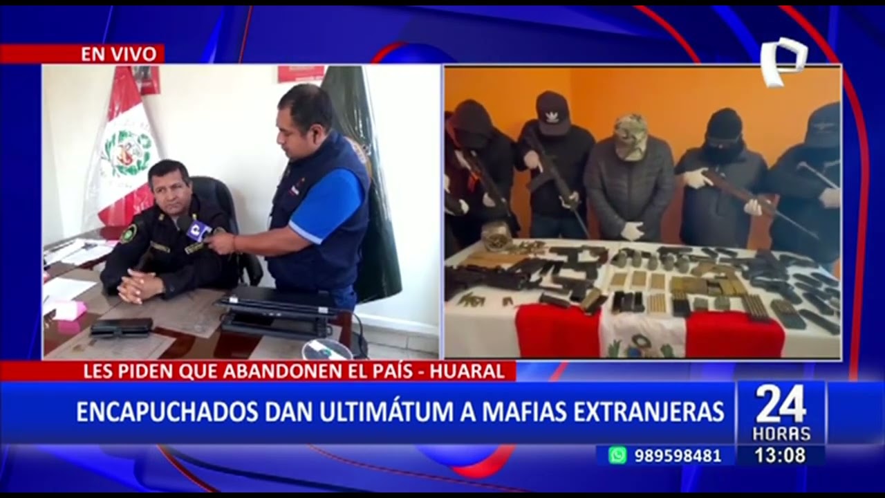 Encapuchados lanzan video amenazando a mafias extranjeras: &ldquo;estamos declarando la guerra&rdquo;