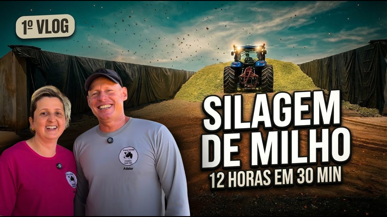 12 horas de silagem de milho em 30 minutos | 1º vlog da Granja Leiteira