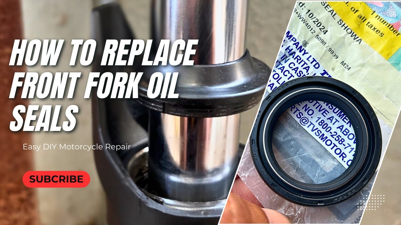How to Replace Front Fork Oil Seals #automobile #tools #rider #suspensionrepair #tvsapache #forks