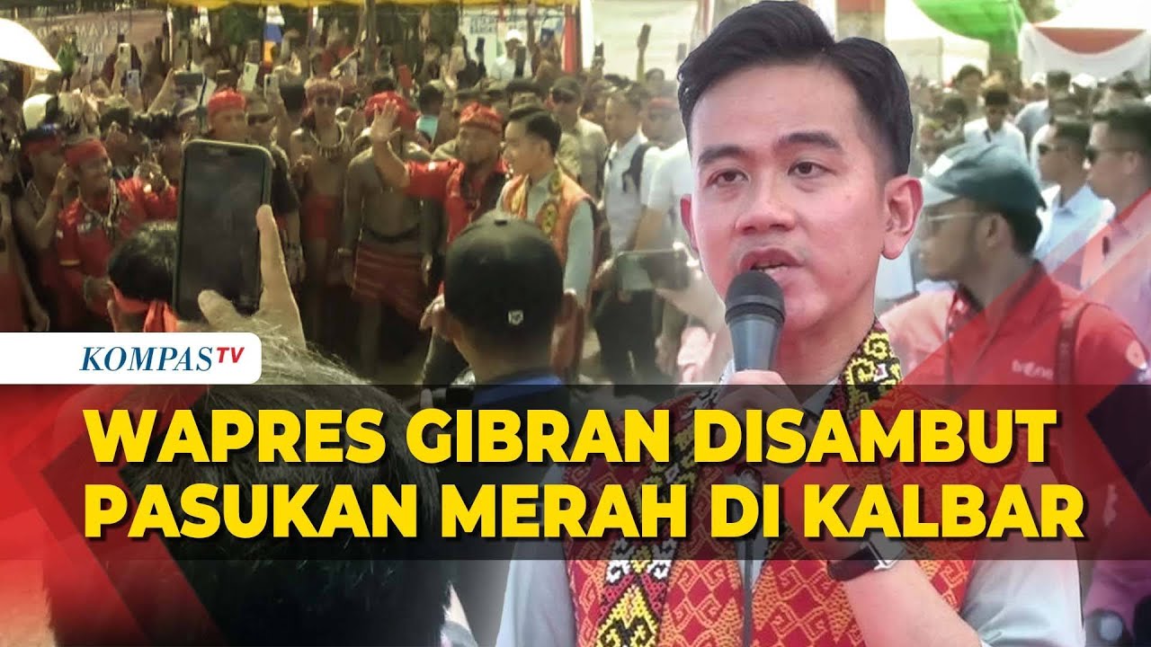 Disambut Pasukan Merah! Wapres Gibran Hadiri HUT Panglima Jilah di Kalbar
