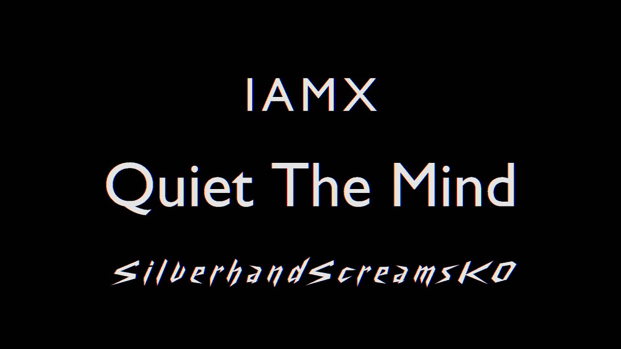 IAMX - Quiet The Mind [KARAOKE]
