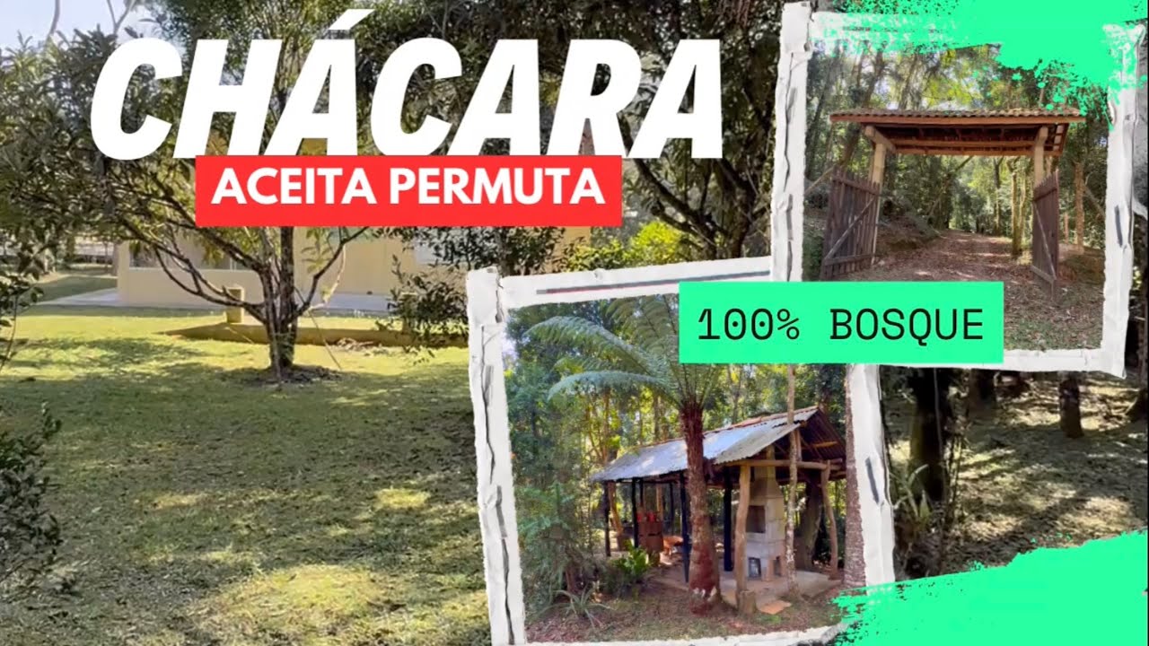 CHÁCARA 12.377m | CASA | RIO DIVISA | BOSQUE | ACEITA PERMUTA