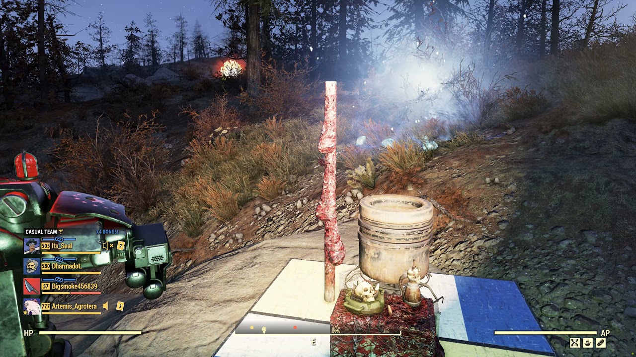 Fallout 76: New Enclave Missile Turret skin demo