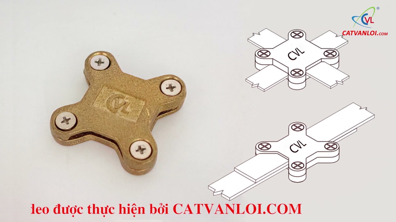 👉 Kẹp thanh đồng tho&aacute;t s&eacute;t 4 ng&atilde; 3x25 Square tape clamp đạt chuẩn IEC 62561 / TCVN 9385✅