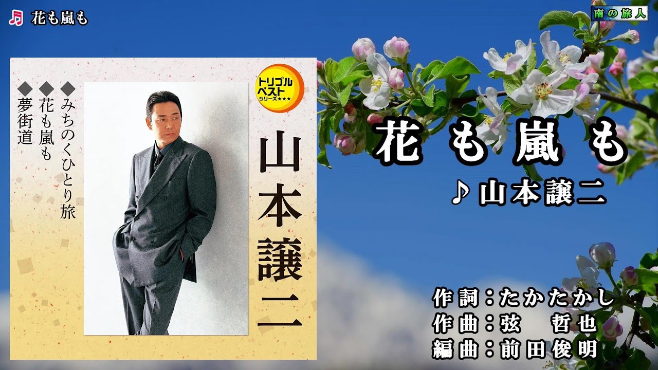 山本譲二【花も嵐も】カラオケ