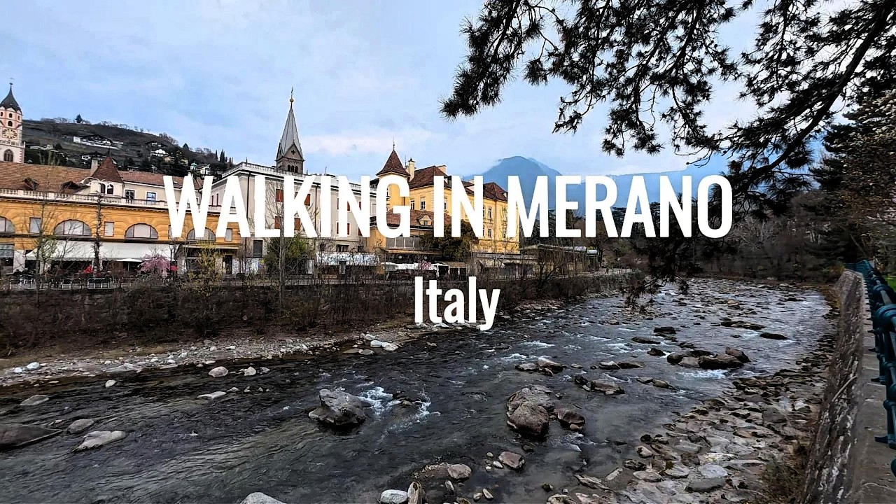 ✨ Peaceful Merano: Walking to Empress Elisabeth Statue | 4K  Relax