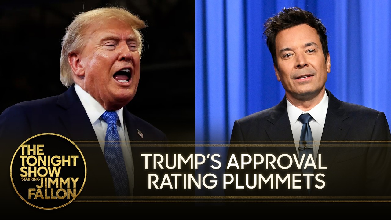 Trump's Approval Rating Hits Shocking Low Amid Attempt to Claim Strait of Hormuz | The Tonight Show