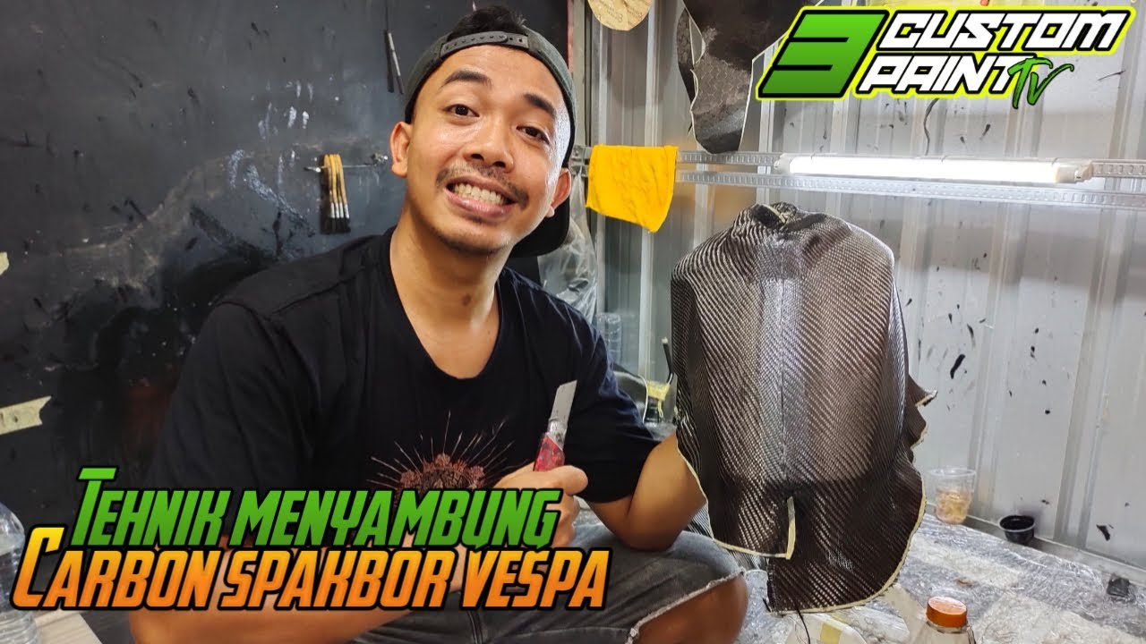 WAJIB TONTON!!!! Tehnik nyambung CARBON spakbor VESPA