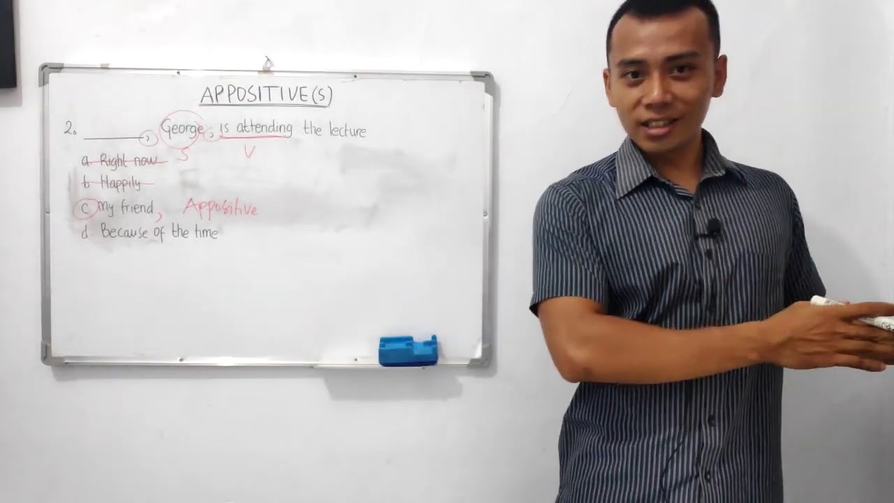 Jenis soal Apositive dalam TOEFL Structure and Written Expression