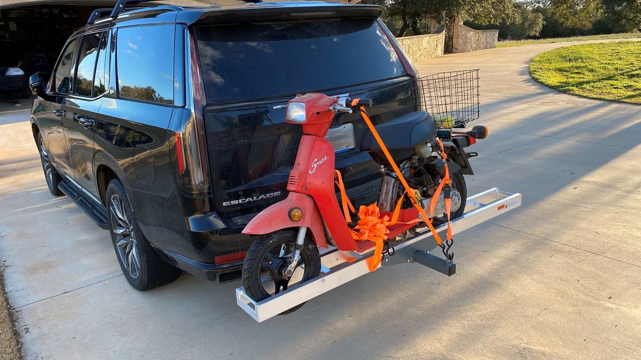 Load Up Your Motorcycle or Scooter with this Hitch Carrier by OUTPRIZE