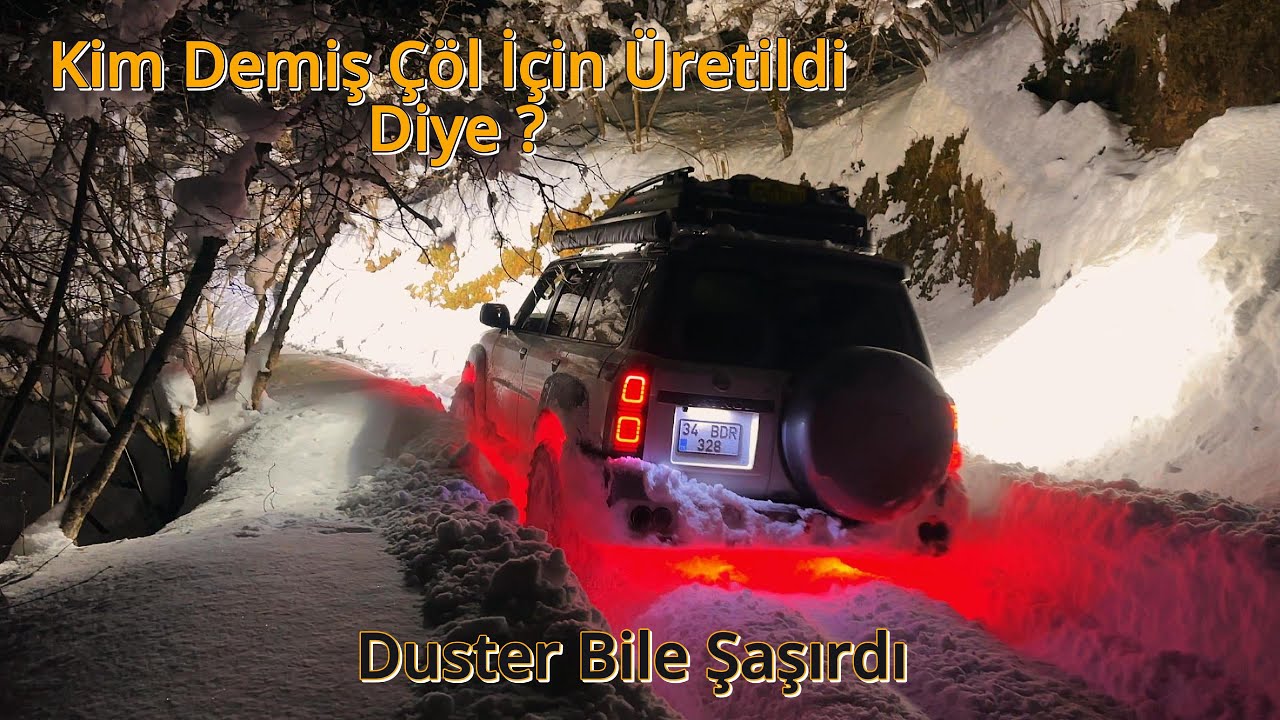 80 cm snow🏆 Dacia Duster🆚Nissan Patrol 4800🆚Mitsubishi L200🆚Nissan Navara🆚Jeep Wj📌 köy yolu acildi💪
