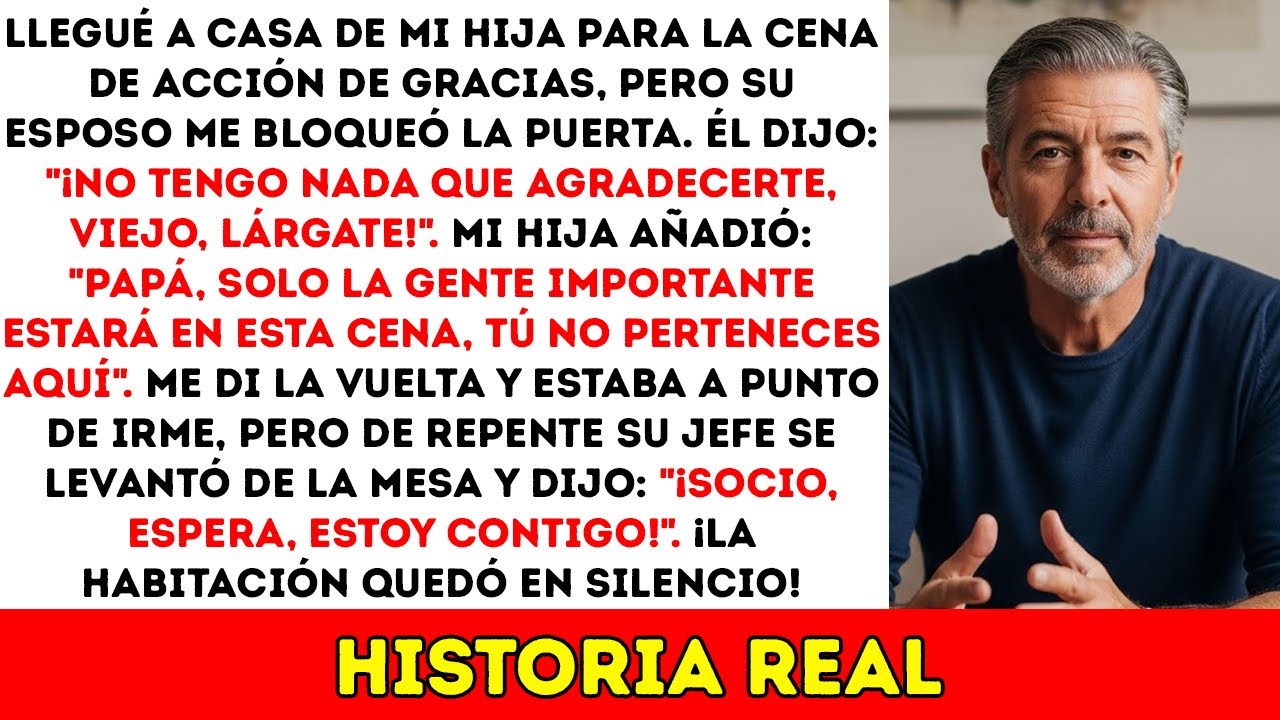 ¡Lárgate! Me Gritó Mi Yerno Al Llegar A La Cena De Navidad, ¡Pero Su Jefe Reveló La Verdad!