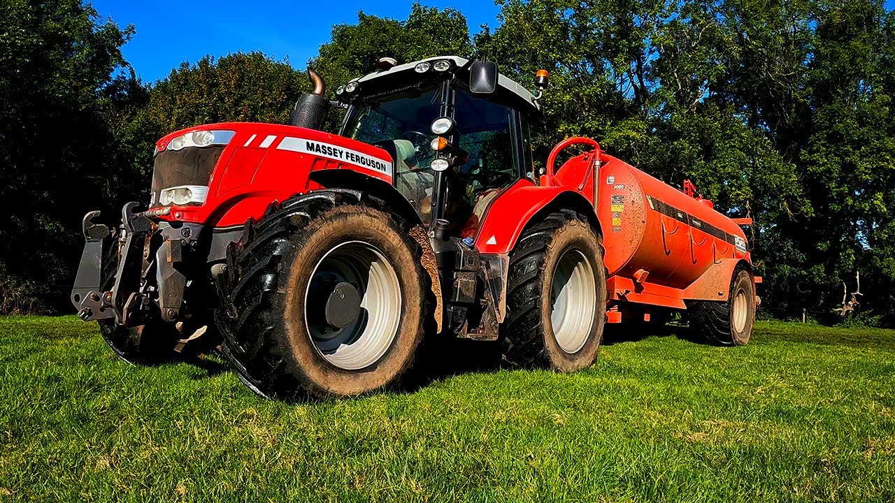 SPREADING SLURRY! MF 7718 + HI SPEC 3000 G