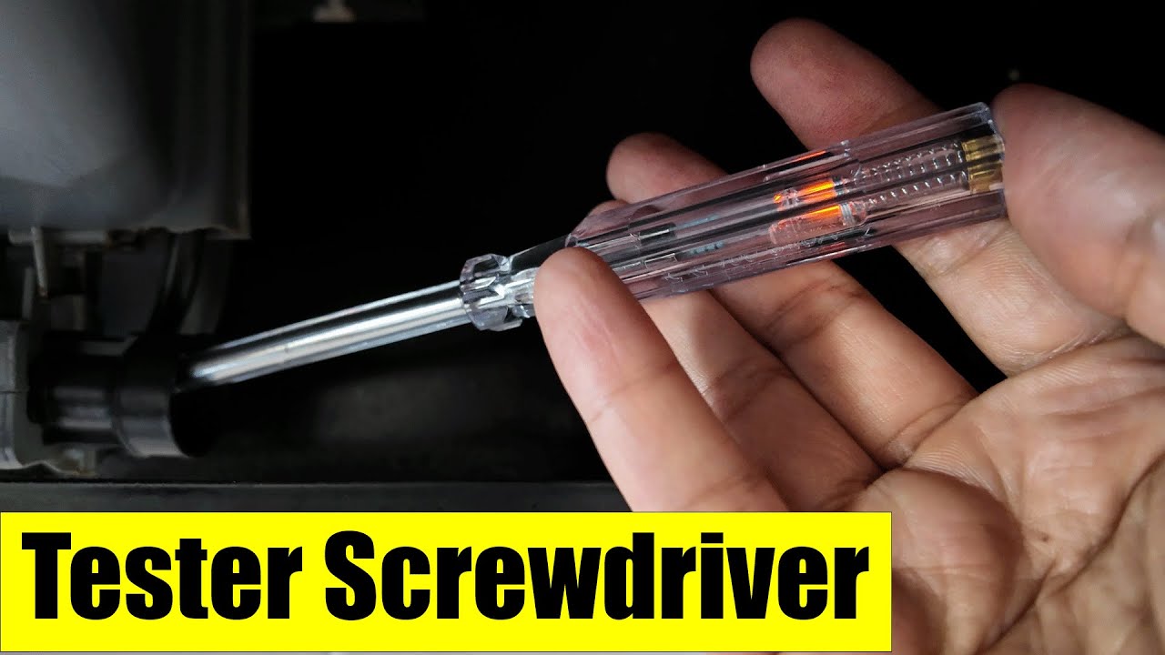 How to Use a Voltage Tester Screwdriver Quick Demo