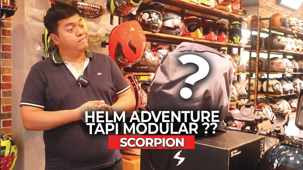 Helm Adventure Tapi Modular ??? Scorpion Adx 2 #touwani #scorpion #scorpionadx2