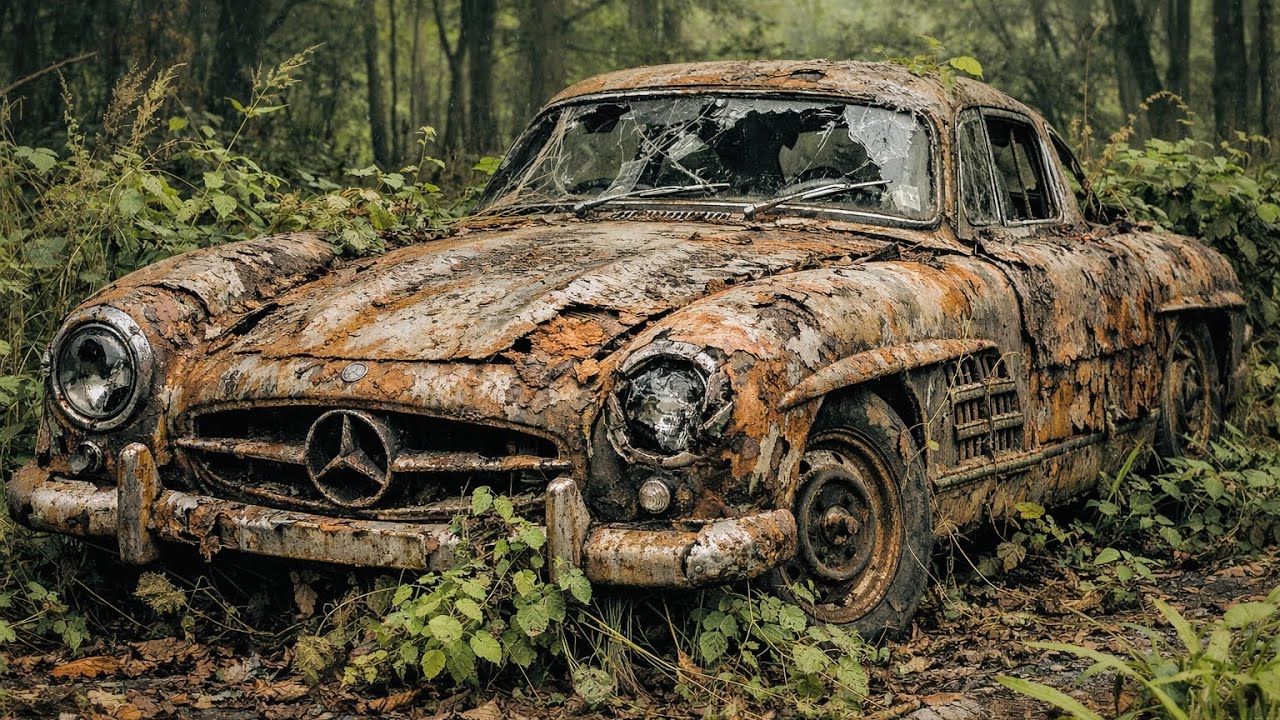 We found 1955 Mercedes-Benz 300SL $500…Then restored it ||ASMR Car Restoration!