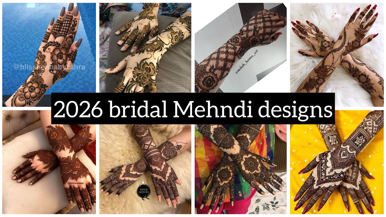 30+ New Bridal Mehndi Design 2026💛 | Full Hand Traditional Mehndi Tutorial