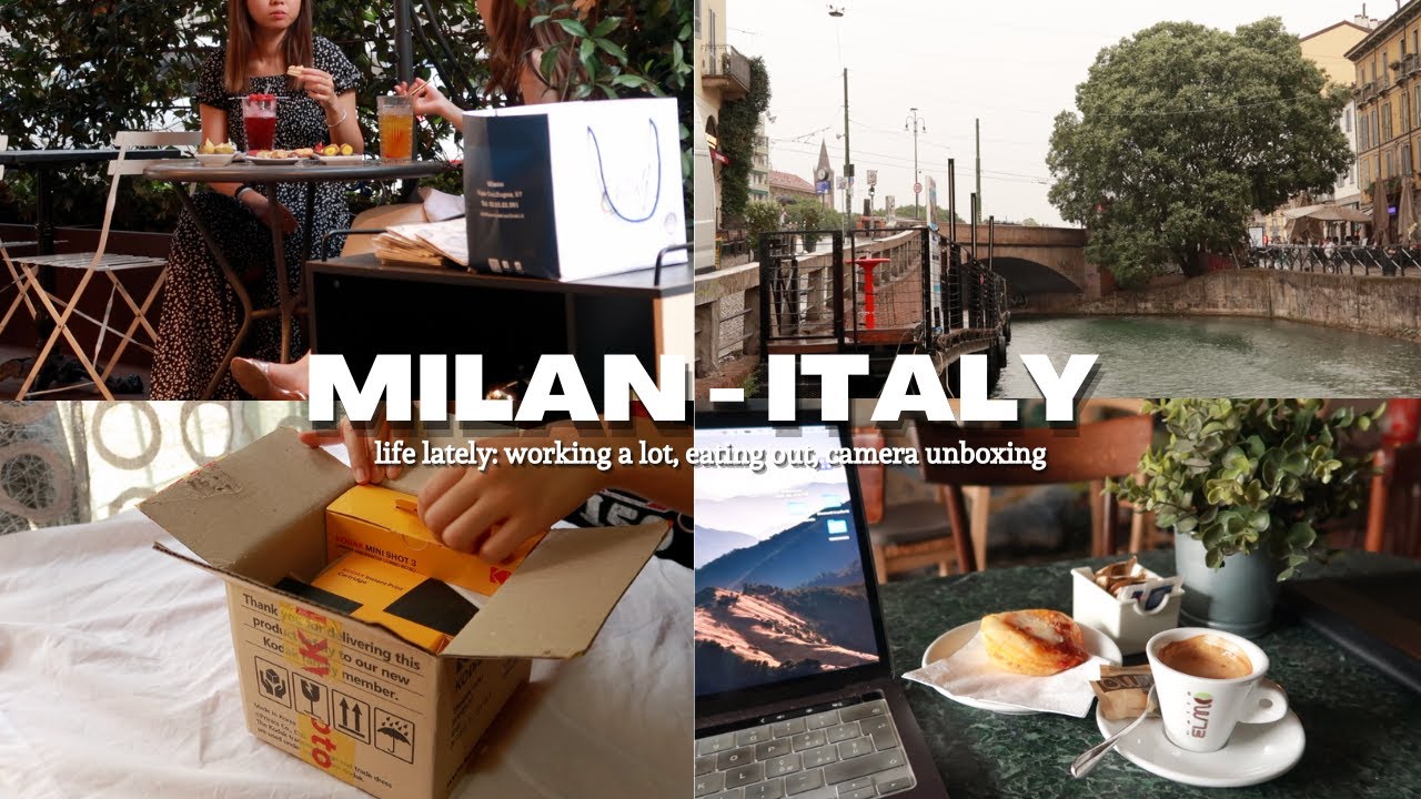 Milan vlog: my work life | filipino food | summer in Milan | Kodak Mini Shot 3 Retro | Italy vlog