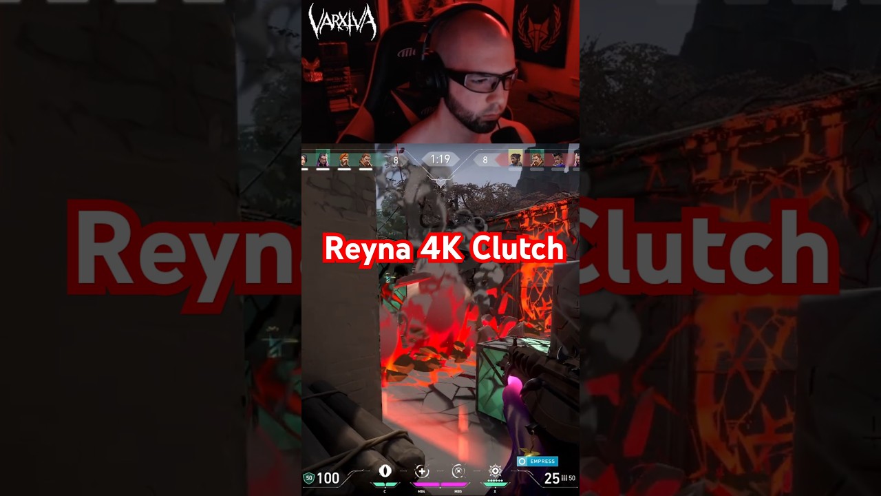 Trying out Reyna and got a 4K Clutch #varxiva #valorant #clutch