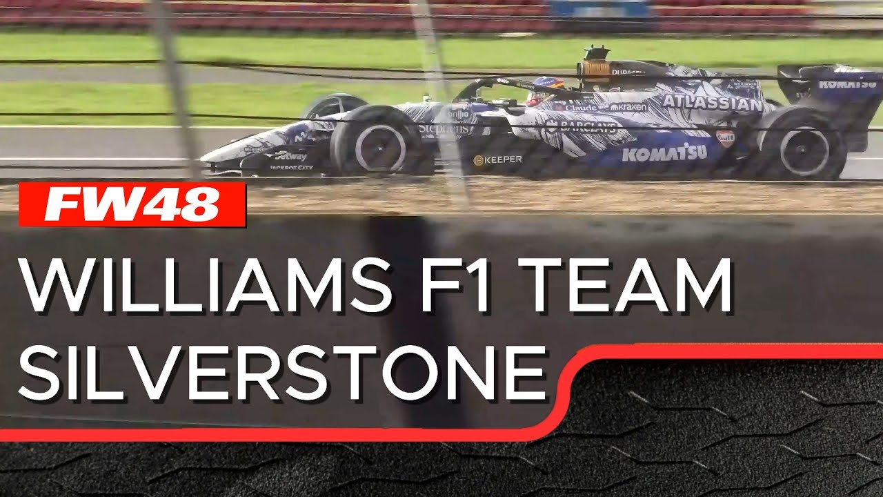 Williams FW48 First Shakedown at Silverstone | Carlos Sainz & Alex Albon driving.