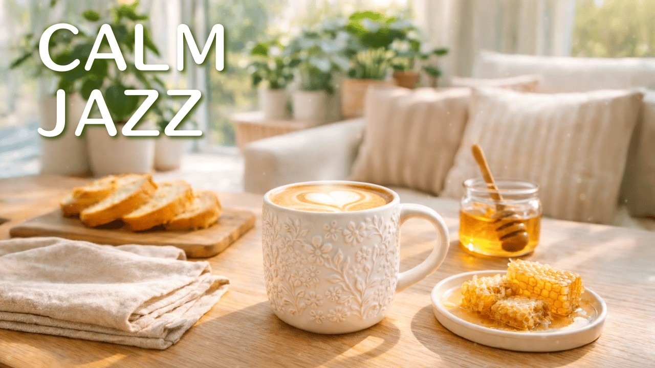 Honey Latte Morning Jazz ☕🍯Soft Bossa Nova for a Calm & Cozy Morning