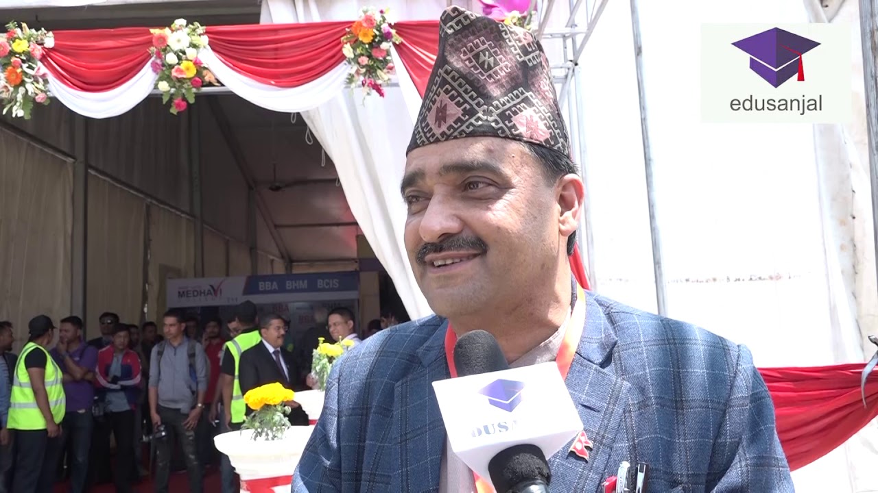 President of  HISSAN Speeches at Edufair 2075