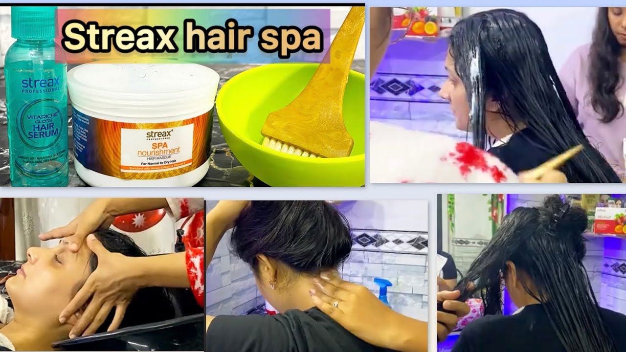 Streax hair spa at home ✅ hair spa step by step |best hair spa cream/ how to do hair spa at Parlour 