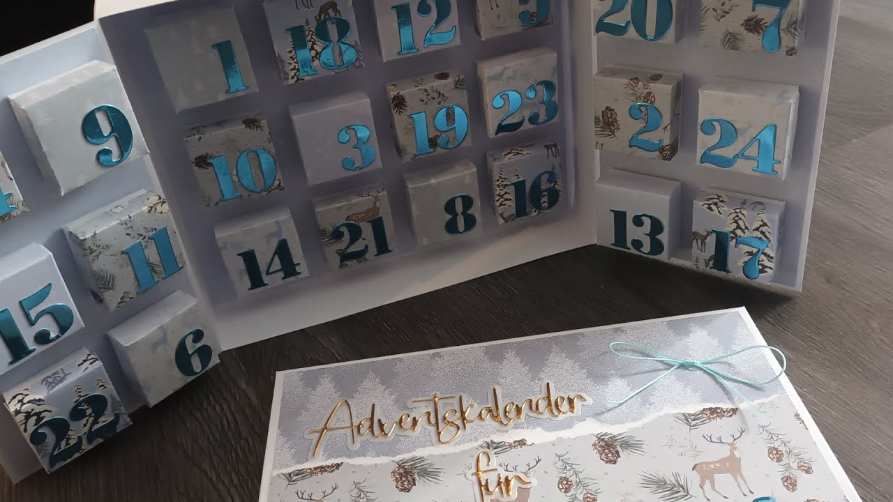 Wir basteln eine Adventskalender zum aufklappen 
