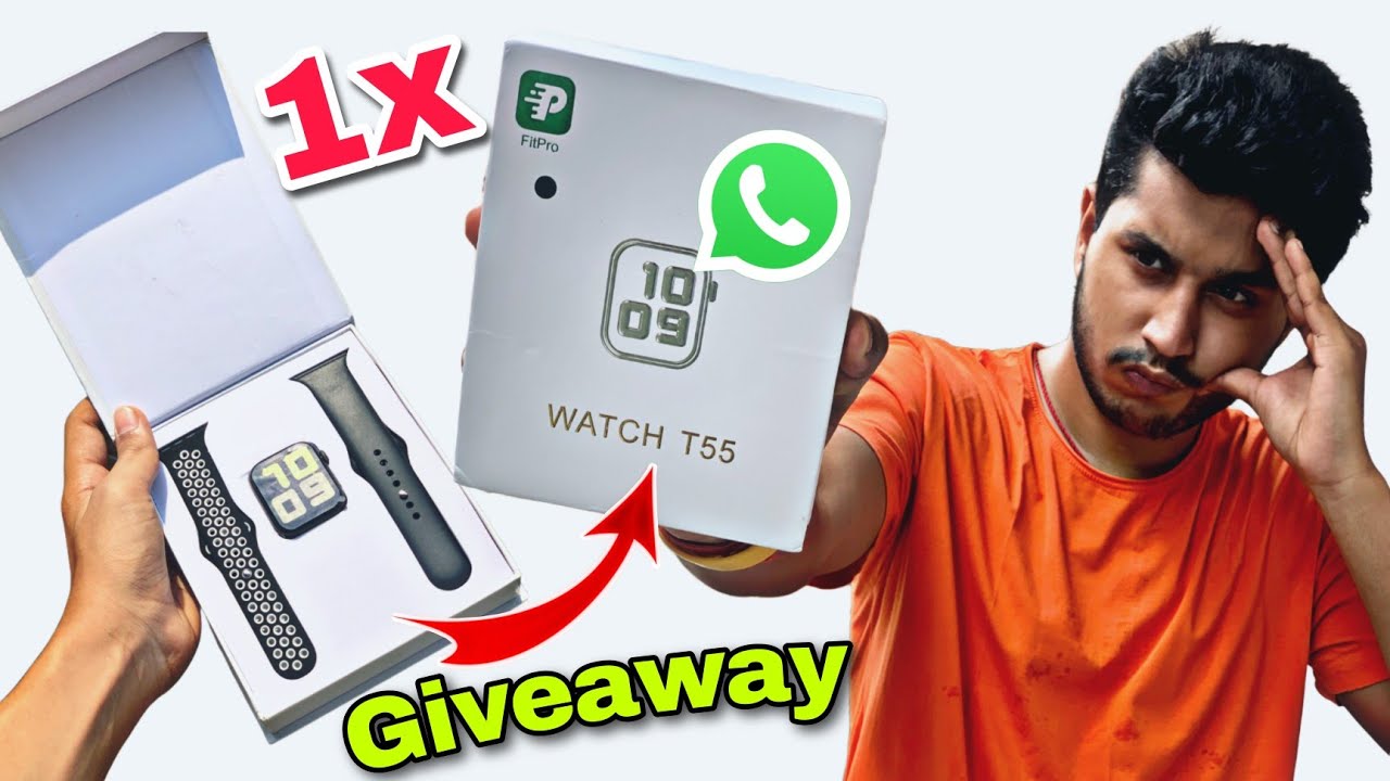 Series7: T55 Smart Watch Unboxing and Review🔥|| Best Budgeted Smart Watch Under 800😍|| 1x Giveaway😱