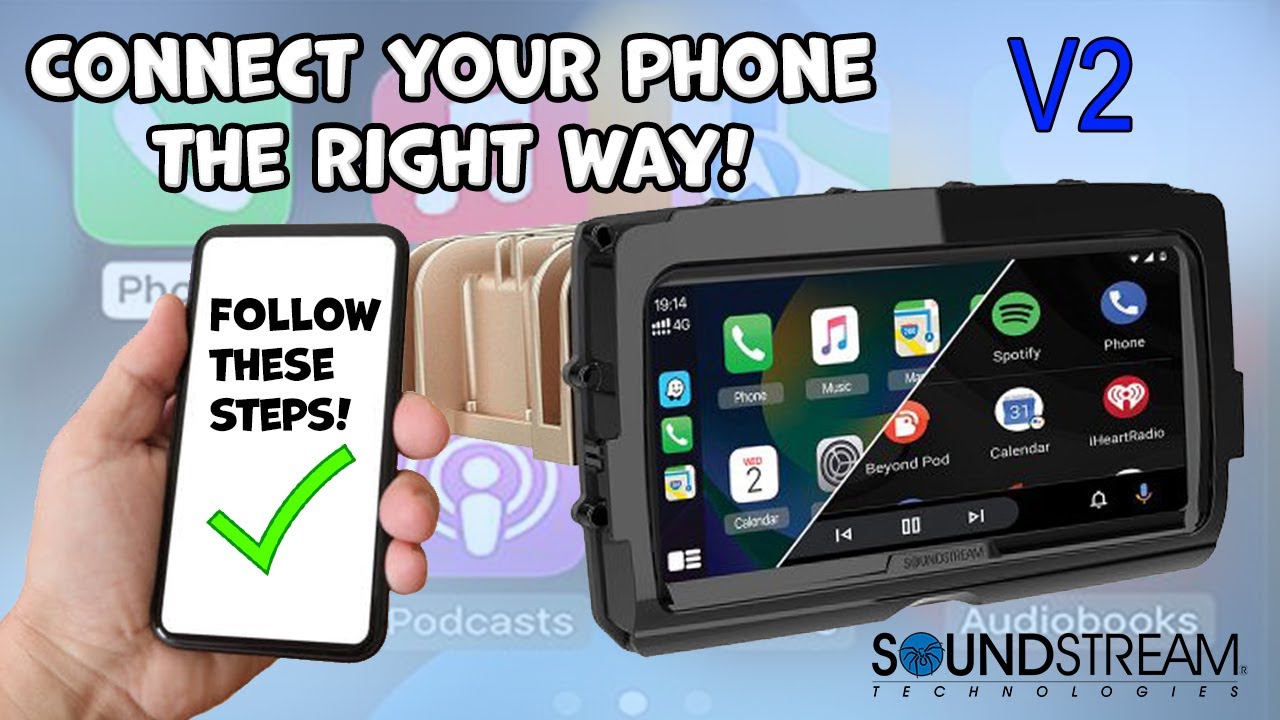 How to Properly Connect your Apple or Android Smartphone to the new Soundstream Reserve V2 Radio