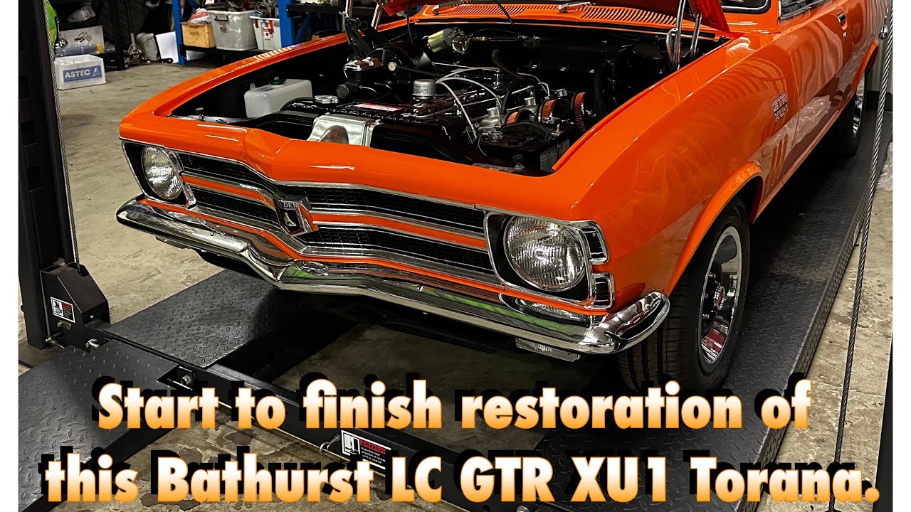 Watch a start to finish rotisserie restoration of this Bathurst GTR XU1 Torana.