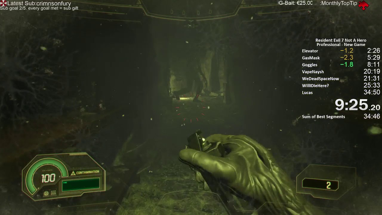 RE7 Not A Hero Speedrun Professional New Game 33:12
